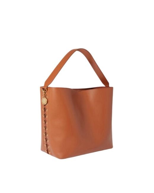 Stella McCartney Brown Frayme Faux-Leather Tote Bag