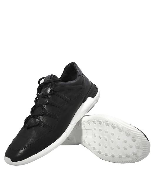 Tod's Black No_code_01 Leather Sneakers for men