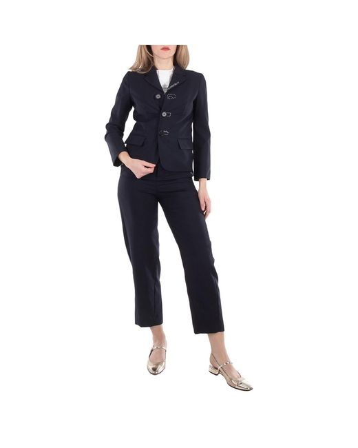 Marni Blue Tropical Wool Jacket