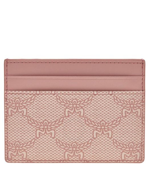 MCM Pink Lauretos Himmel Card Case