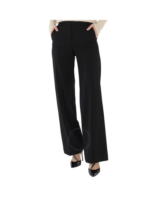 MM6 by Maison Martin Margiela Black Mm Wide-leg Tailored Trousers