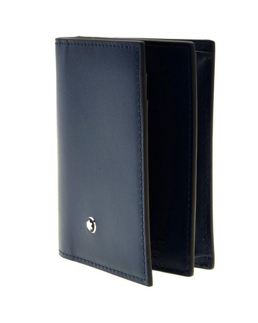 Montblanc Blue Meisterstuck Card Holder 4Cc for men