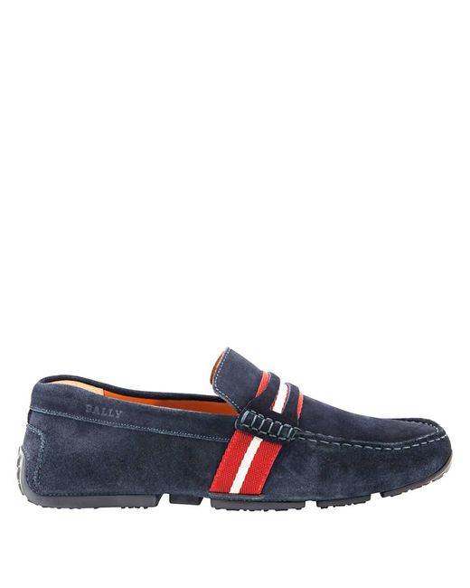 Bally Blue Pietro Driver Loafers for men