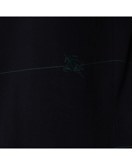 Burberry Black Striped Cotton Jersey T-Shirt for men