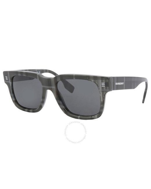 Burberry Gray Hayden Dark Grey Square Sunglasses Be4394 380487 54 for men