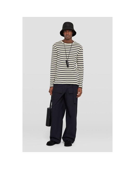 Jil Sander Blue Dark Wide Leg Trousers, Brand Size 48 Us for men