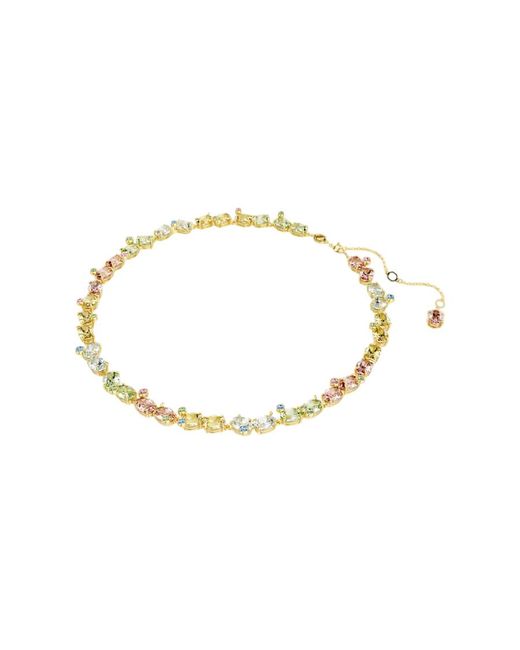 Swarovski Metallic Gema Tennis Mixed Cuts Necklace