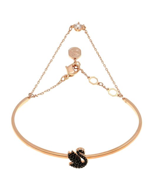 Swarovski Metallic Swan Bangle