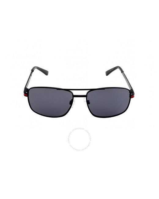 Guess Factory Blue Smoke Mirror Navigator Sunglasses