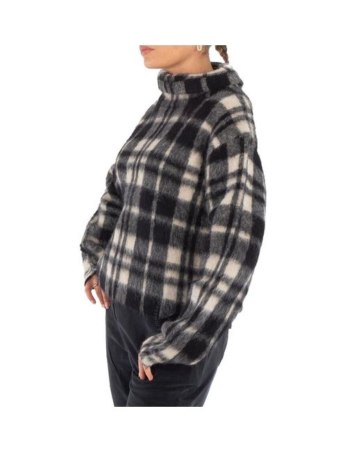 Polo Ralph Lauren Black Plaid Alpaca-Blend Sweater