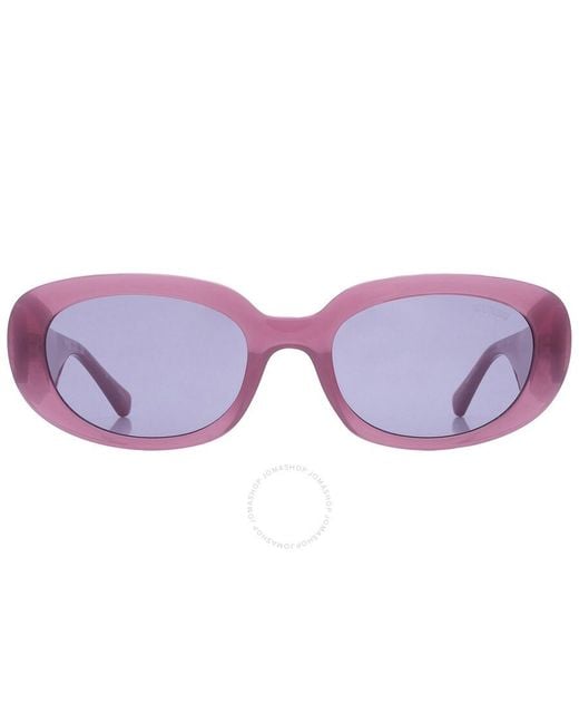 Guess Purple Oval Sunglasses Gu8260 83y 54