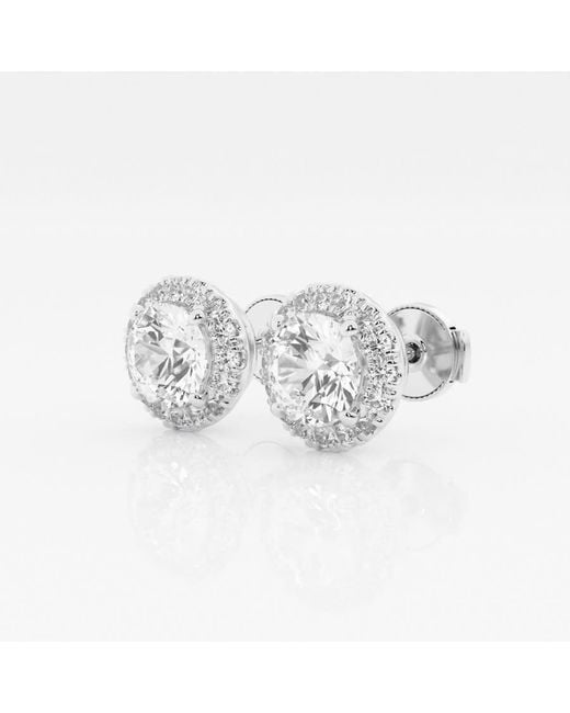 Brilliant Diamond White 14Kt 1.80 Carat Lab Grown Diamond Stud Earrings For for men