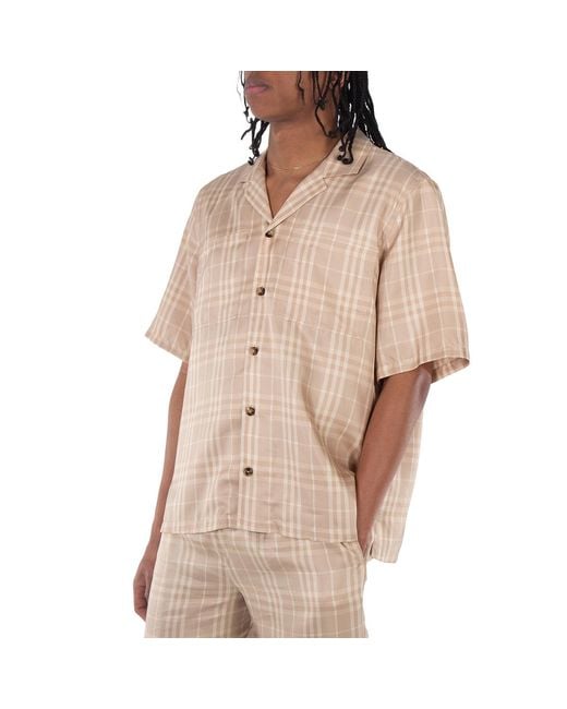 Burberry Natural Vintage Check Pattern Shirt for men