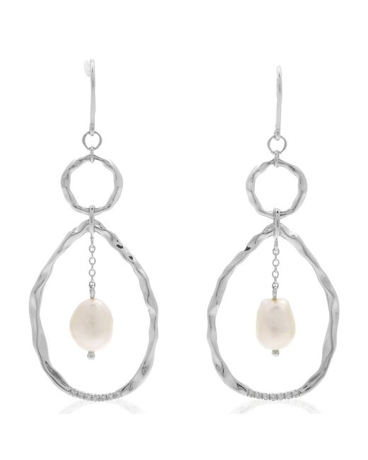 Diamanti Per Tutti Metallic Vivien Oval Shaped Earrings for men