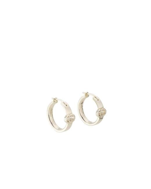 Gucci Metallic Interlocking G Hoop Earrings