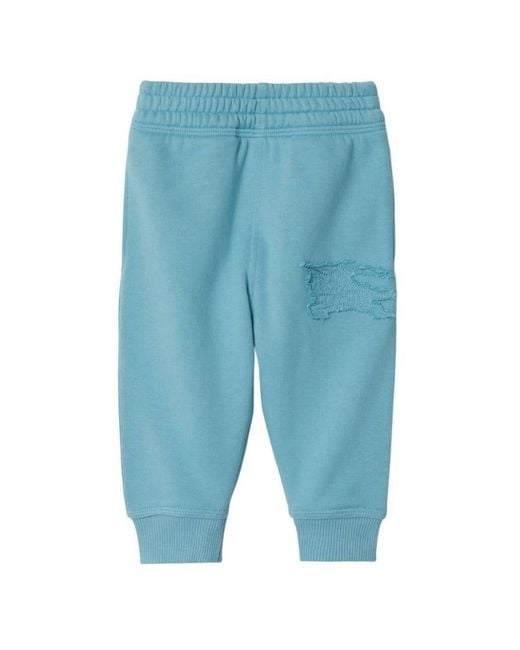 Burberry Blue Toddler Equestrian Knight Applique Track Pants for men