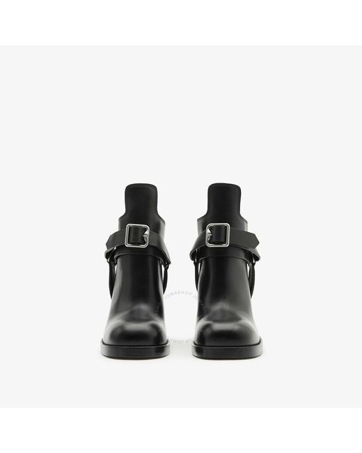 Burberry Black Stirrup Low Ankle Boots, Brand Size 35 Us