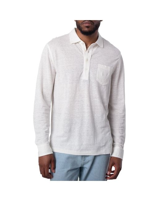 Polo Ralph Lauren Gray Linen Classic Fit Polo Shirt for men
