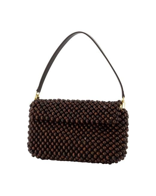 Staud Black Timmy Shoulder Bag
