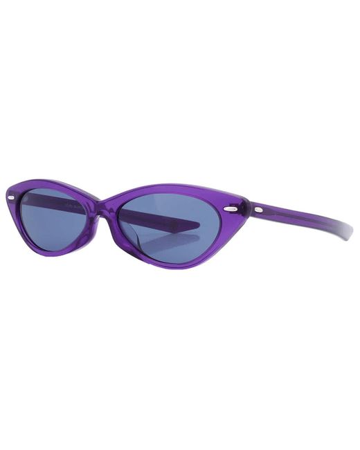 Tory Burch Dark Blue Cat Eye Sunglasses Ty7197u 193580 53