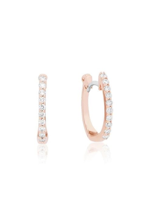 Roberto Coin Multicolor Re Gold huggy Earrings With Diamonds for men