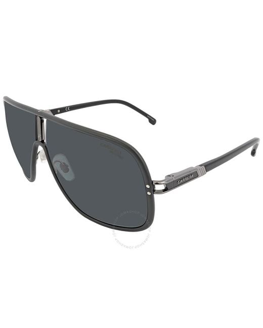 Carrera Gray Rectangular Sunglasses Flaglab 11 0003/ir 64