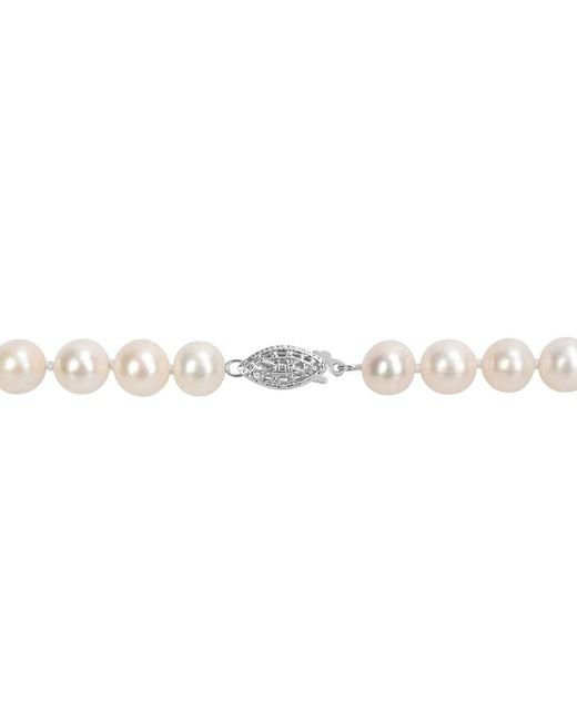 Amour Metallic 7.5-8Mm Cultured Freshwater Pearl Strand Necklace