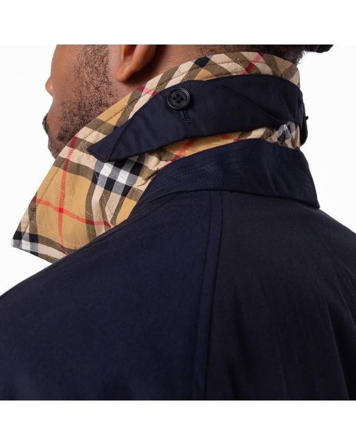 Burberry Blue Mid-Length Camden Car Coat, Brand Size 54Sf (Us for men