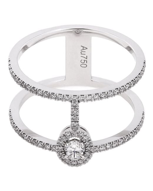 Messika Metallic Glamazone Two-Row Pave Ring for men