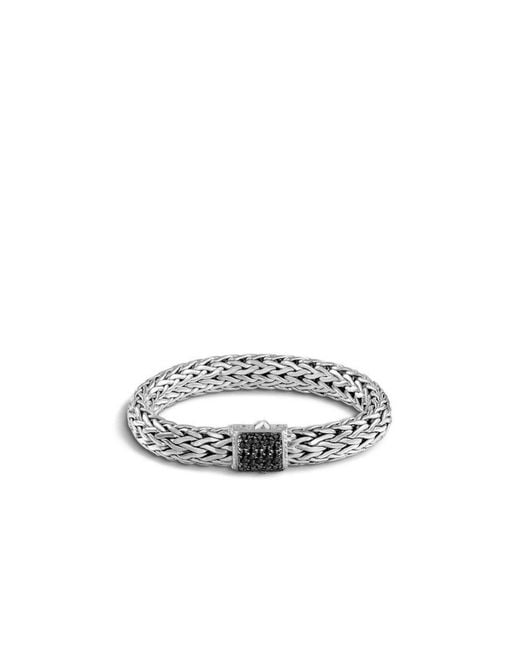 John Hardy White Classic Chain Sapphire Sterling Large Bracelet
