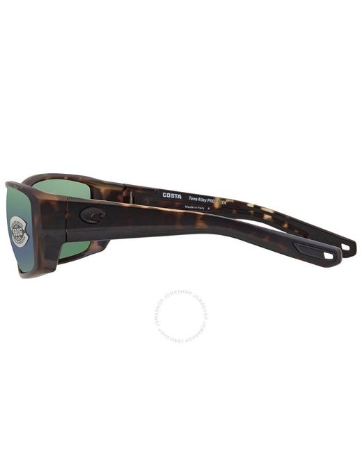 Costa Del Mar Green Tuna Alley Pro Mirror Polarized Glass Sunglasses 6s9105 910511 60 for men