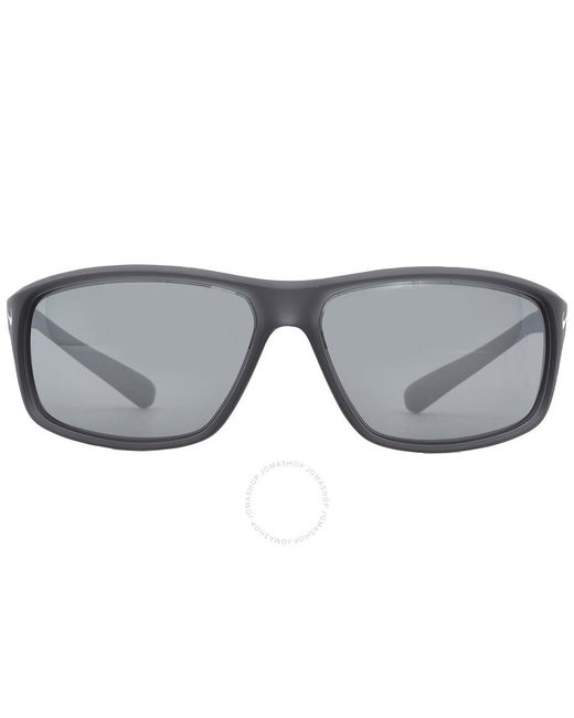 Nike Gray Adrenaline Ev1134 Sunglasses Matte Anthracite/grey / W/silver for men