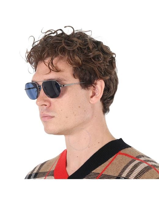 Burberry Blue Navigator Sunglasses for men