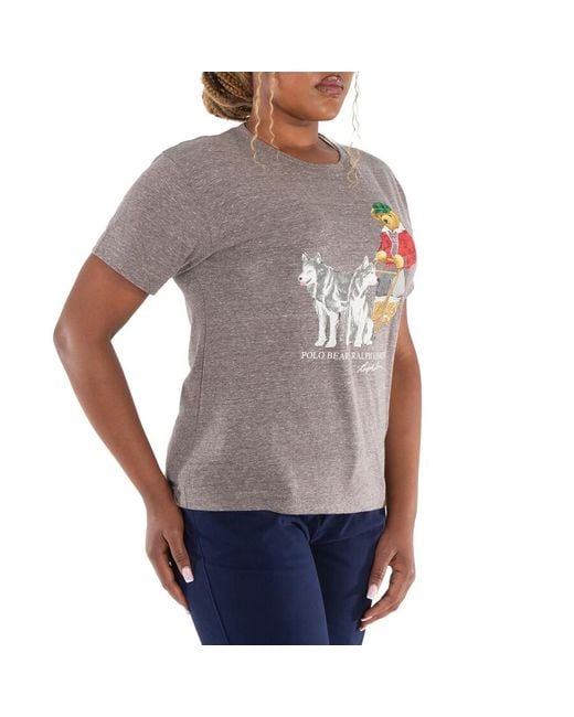 Polo Ralph Lauren Gray Sleigh Bear T-Short Sleeve-T-Shirt