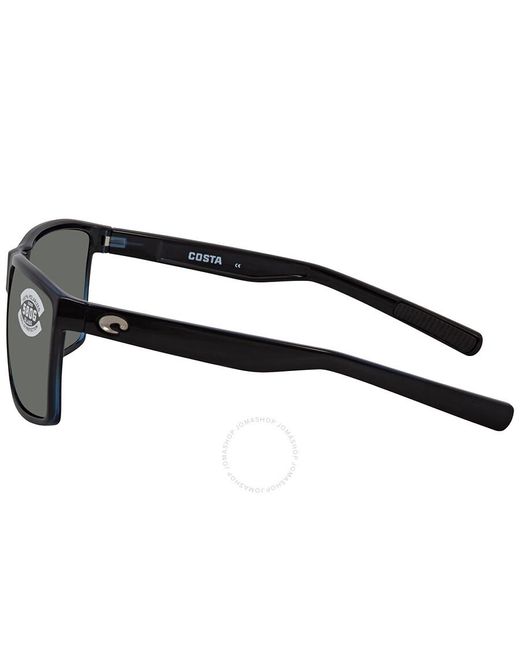 Costa Del Mar Gray Rincon Grey Polarized Glass Rectangular Sunglasses Rin 11 ogglp 63 for men