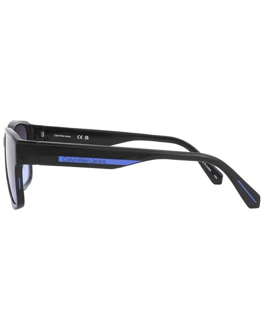 Calvin Klein Gray Gradient Rectangular Sunglasses Ckj21631s 001 56 for men