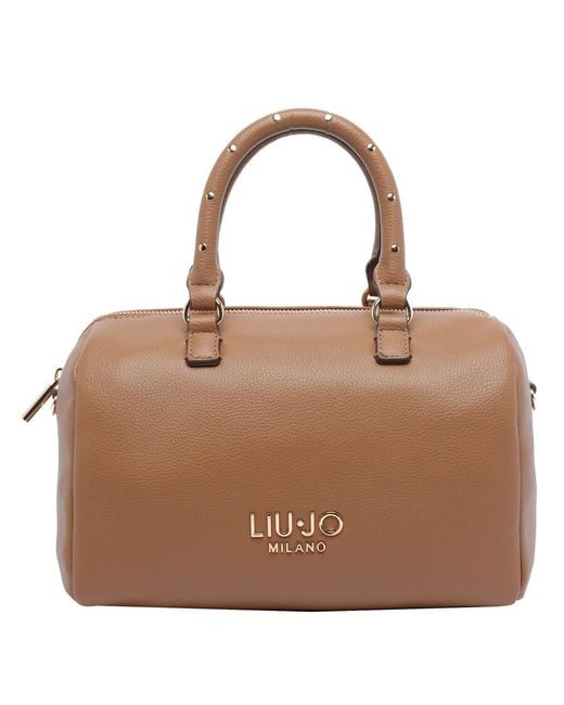 Liu Jo Brown Logo Satchel
