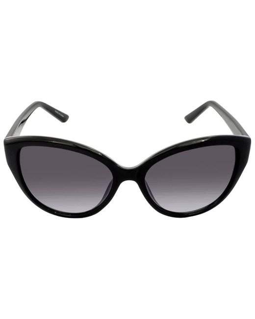 Calvin Klein Brown Gradient Cat Eye Sunglasses Ck19536s 001 55