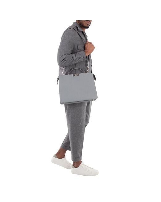 Fendi Multicolor Peekaboo Leather Briefcase for men