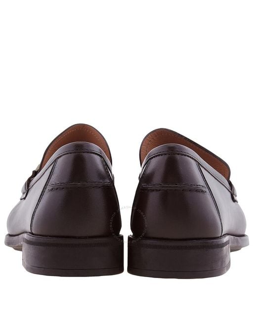 Ferragamo Brown Salvatore Nilo Leather Loafers for men