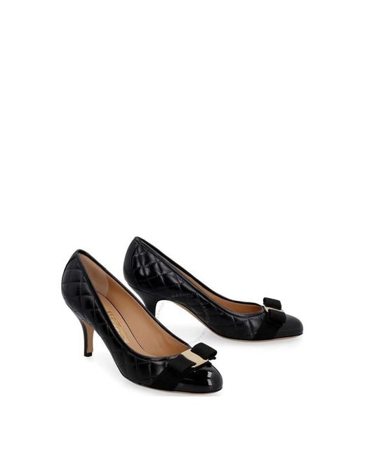 Quilted vara bow pump shoe discount