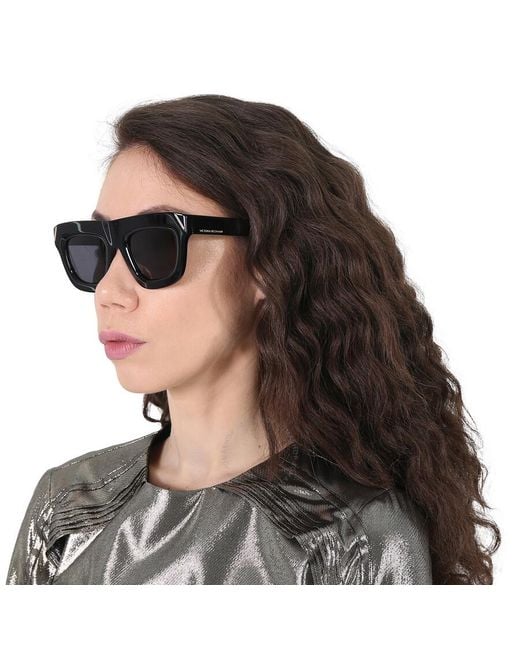 Victoria Beckham Black Grey Browline Sunglasses Vb642s 001 51