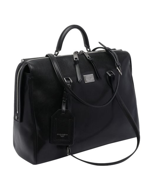 Dolce & Gabbana Black Dolce&Gabbana Big Vittoria Handbag for men