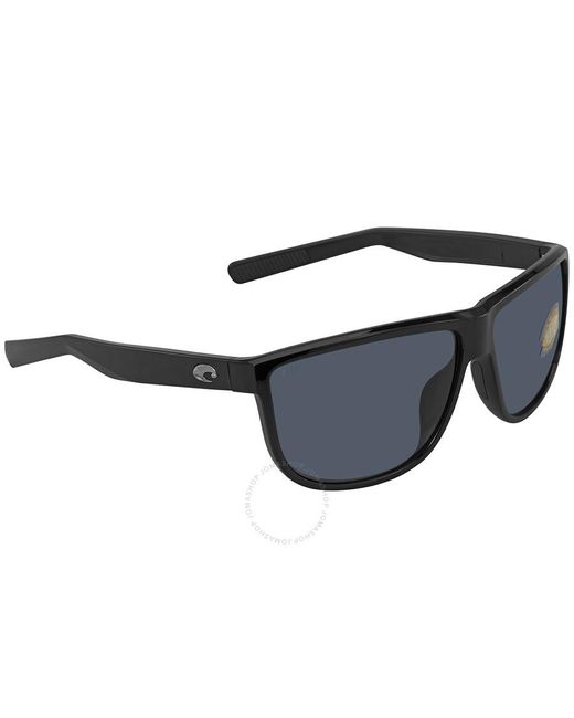 Costa Del Mar Blue Rincondo Grey Polarized Polycarbonate Sunglasses 6s9010 901003 61 for men
