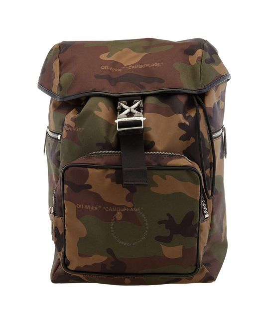 Off-White c/o Virgil Abloh Brown Off- Camouflage Print Backpack