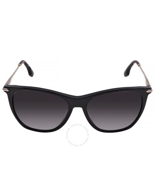 Victoria Beckham Brown Grey Gradient Square Sunglasses Vb636s 001 58
