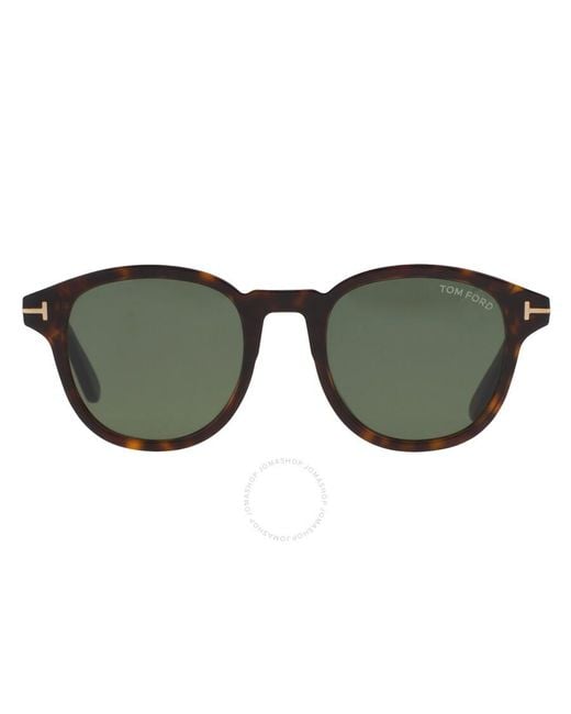 Tom Ford Green Jameson Square Sunglasses Ft0752 52n 50 for men