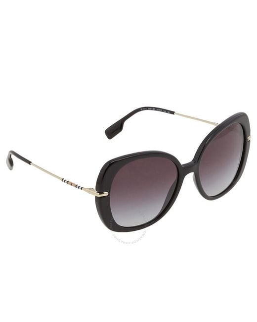 Burberry Brown Eugenie Grey Gradient Butterfly Sunglasses