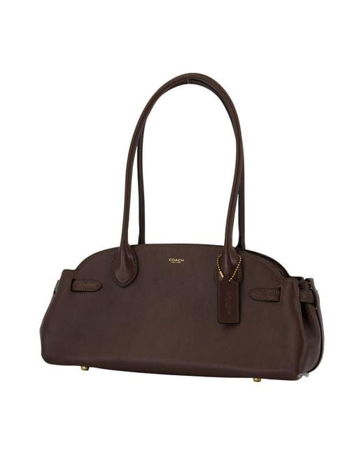 COACH Brown Empire Carryall 34 Shoulder Bag