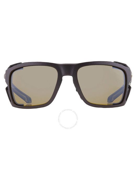 Costa Del Mar Gray King Tide 8 Sunrise Silver Mirror Polarized Glass Wrap Sunglasses 6s9111 911105 60 for men